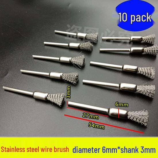 Electric Polishing & Rust Removal Brush: Steel & Copper Wire Grinder Head