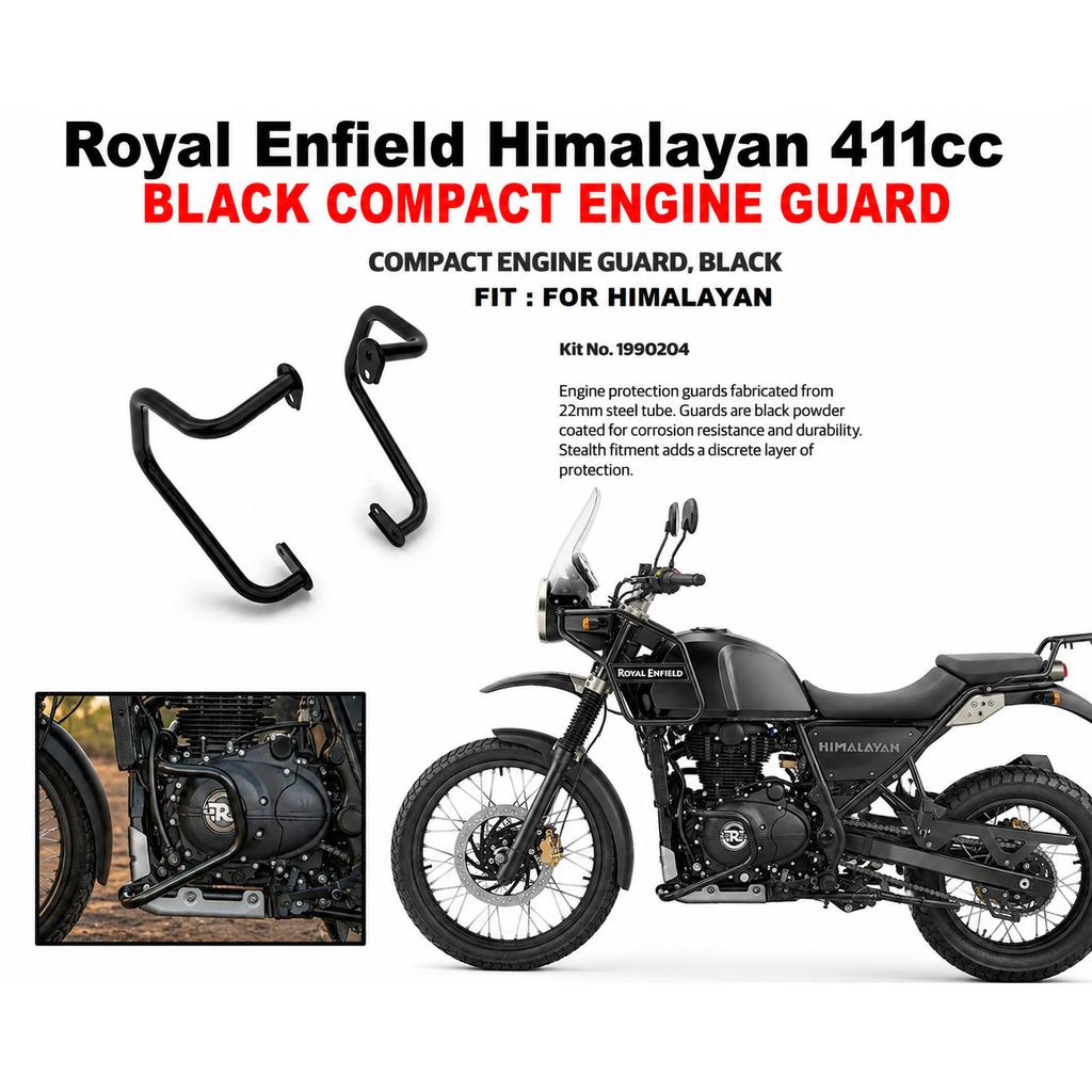 Royal Enfield Himalayan/Scram 411 "COMPACT ENGINE GUARD BLACK"