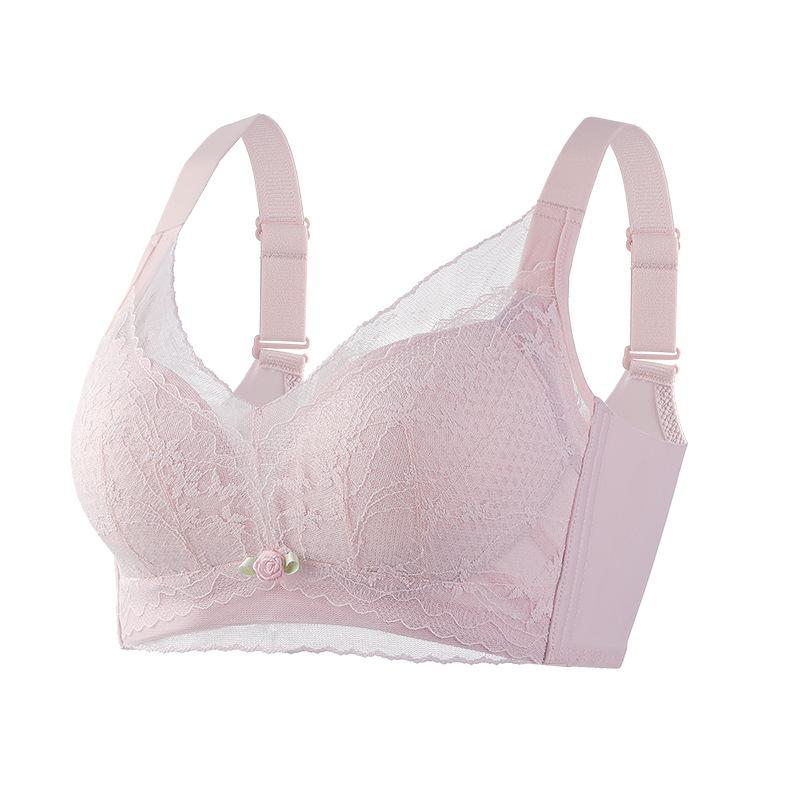 Large-sized Bra for Women Without Underwire Anti-sagging Thin Lingerie for Women Gathering Bra Push Up Bra