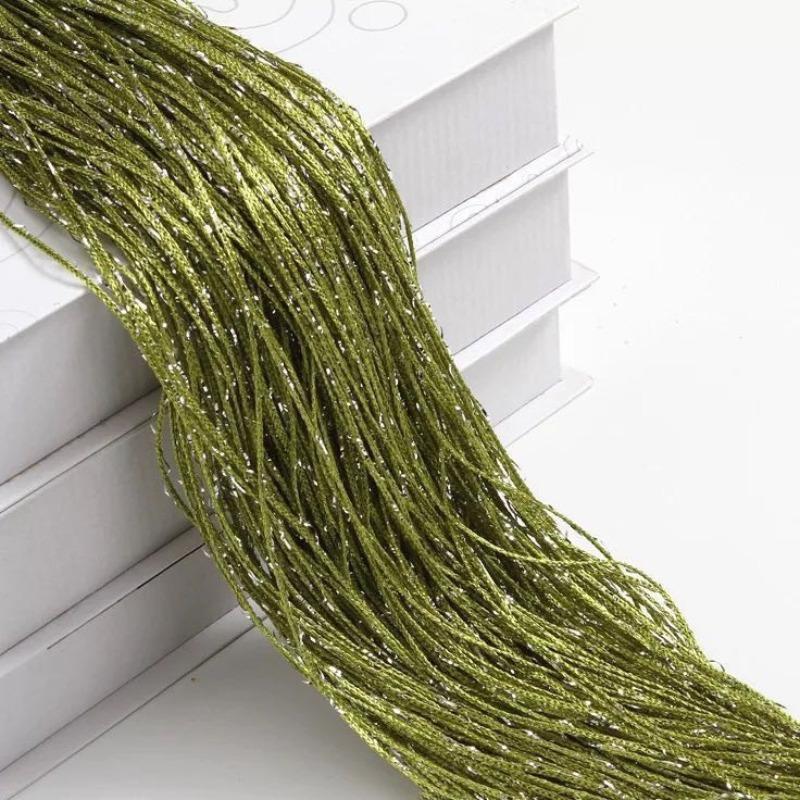 100x200CM Living Room String Curtain Shiny Tassel Silver Line Cortinas Solid Color Window Home Door Divider Curtain