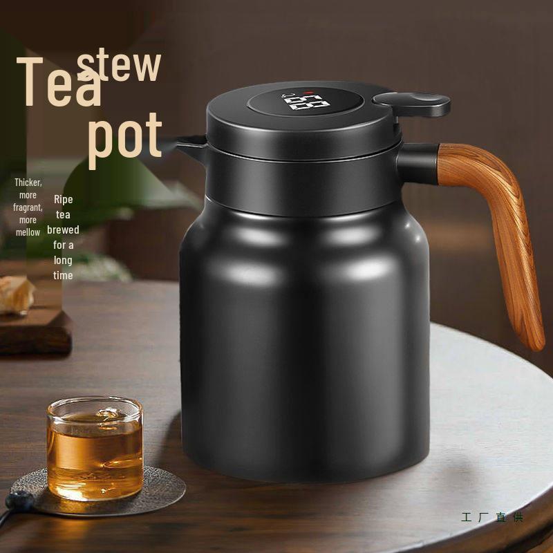 Tangs 316 Stainless Steel Large Capacity Teapot & Thermos with Tea Leaf Separator for Stewing Old White Tea