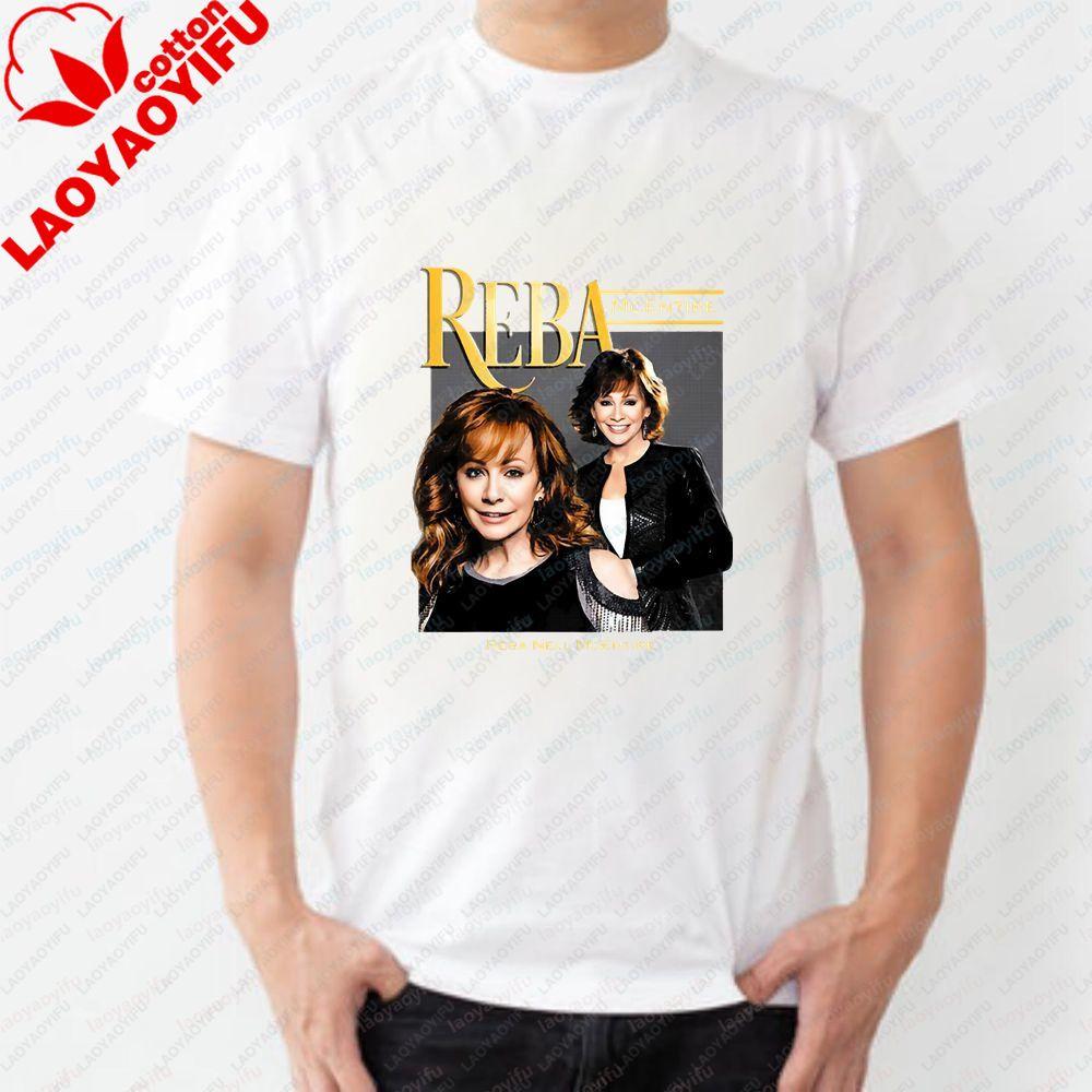 Reba Mcentires New Summer Casual Trendy Shortsleeved Unisexs and WoUnisexs Allpurpose Cotton Tshirt with Pattern Design
