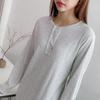 New ArrivalS Open Run Women S Pleated Lounge Wear Autumn Long Sleeve dreSS