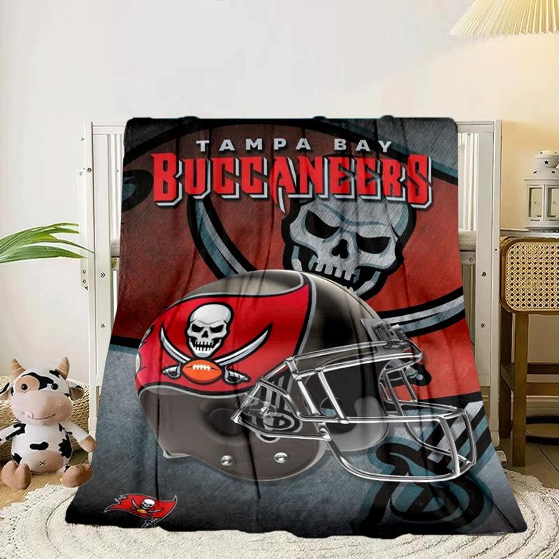 Buccaneers Team Spirit Portable Blanket/Soft Blanket Bedding Blanket Suitable for Travel Camping Living Rooms Offices Sofas Fan Gifts