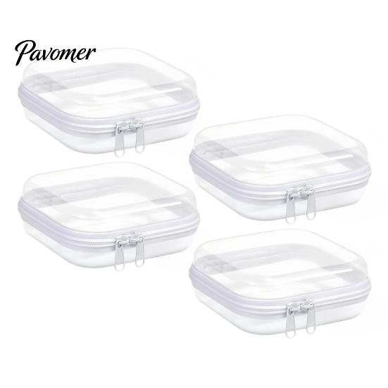 Electronics Cable Holder Hard Shell Storage Case, Portable Transparent Organizer Box, Travel Gadget Box Daily PET for Small And Jewelry Pill