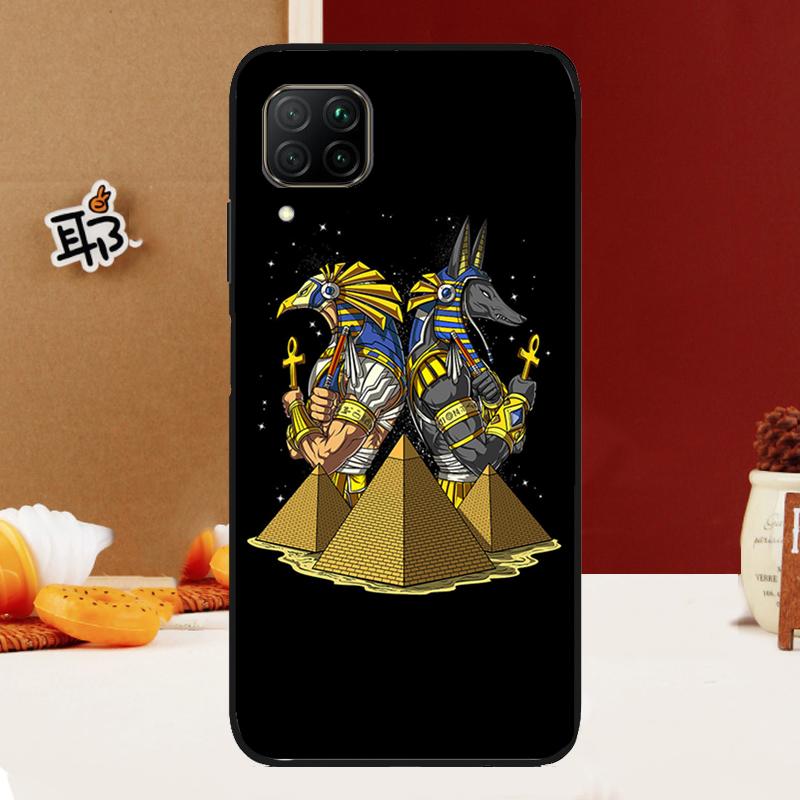 Egypt Nefertiti Anubis Ankh For Huawei Nova Y91 Y61 Y60 Y70 Y72 Y73 Y90 12i 11i 3i 7i 8i 9 10 SE P20 P40 P30 Lite Case