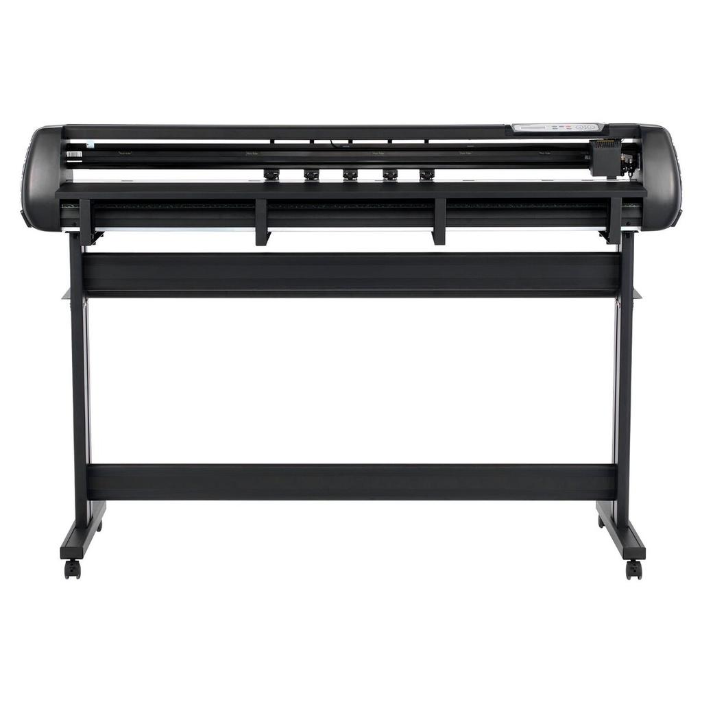 Vinyl Cutter Machine, 1350 mm Max Feed Width, Dual Blades, Adjustable Force and Speed, LED Display, Vinyl Plotter Cutter Printer Bundle with Sticker