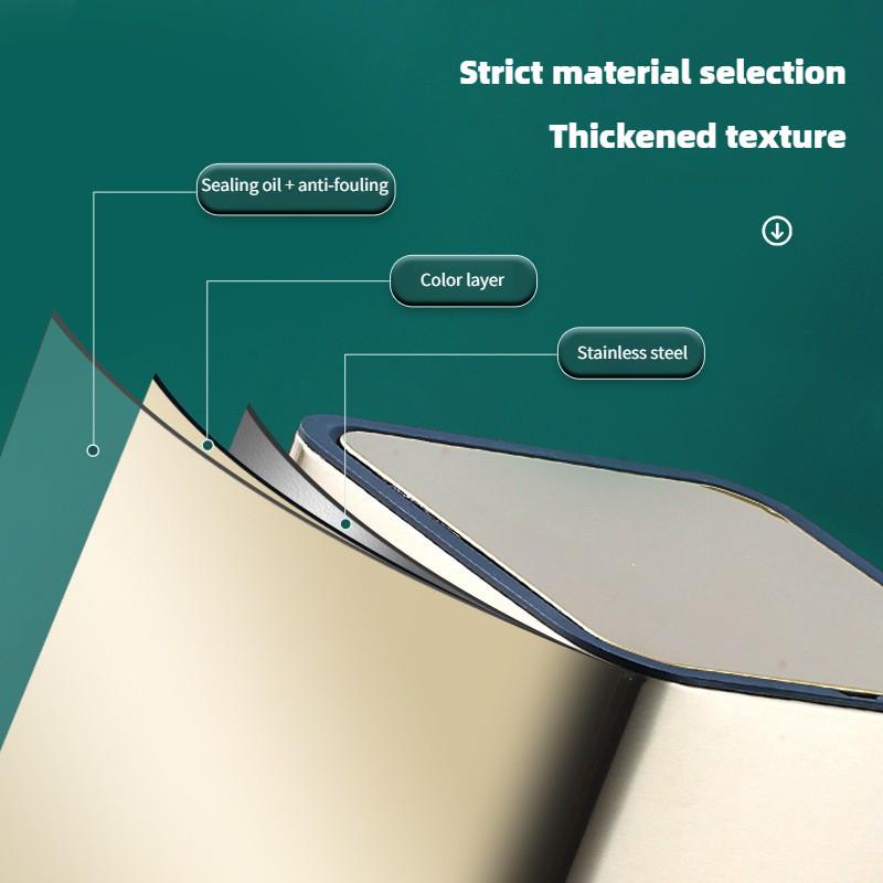 Household Bathroom Trash Can Kitchen Living Room Stainless Steel Garbage Basket Large Capacity Pedal Rubbish Bin