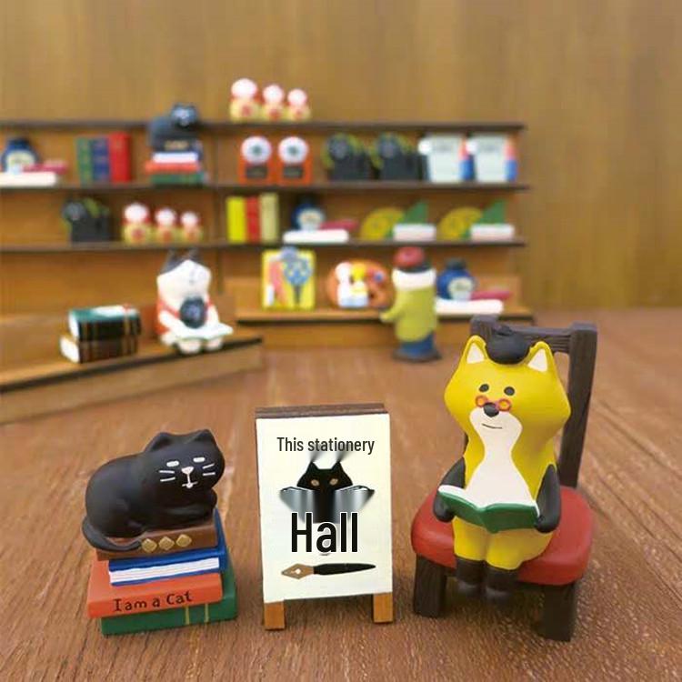 Weißer Katzen-Telefon- & Tablet-Ständer - Kreatives Harz-Ornament Geschenk