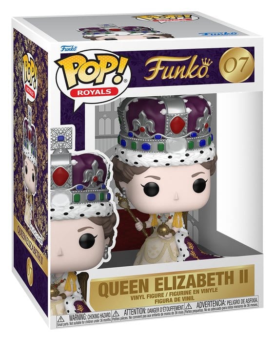 Funko POP! Premium: Royal Family - Queen Elizabeth II | Offizieller Fanartikel und Merch - Vinyl Sammelfigur als Regal Deko - Geschenkidee zum Geburtstag für Fans und Sammler - Bild 5