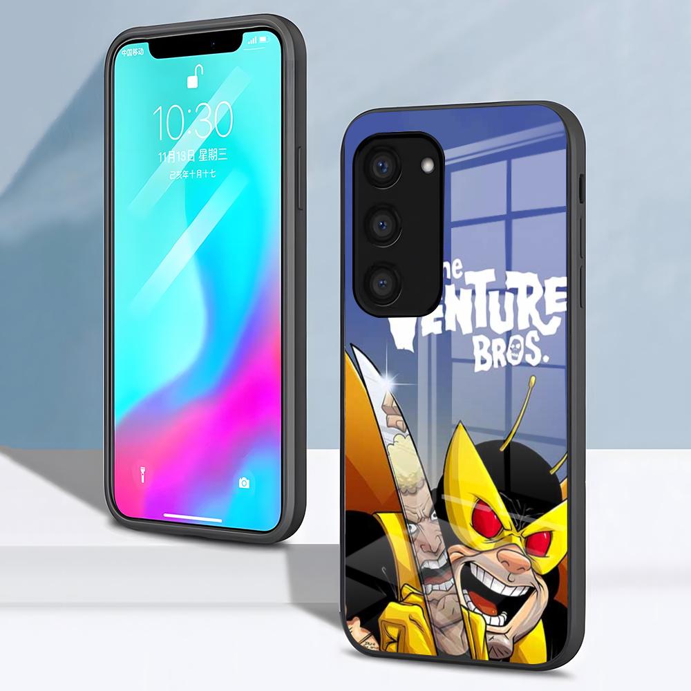 

Чехол для телефона Аниме The V-Venture B-Bros Для Samsung S26 S25 S24 FE S23 S22 S21 Plus S20 Ultra Note20Ultra Черная Стеклянная Крышка Galaxy S25 FE