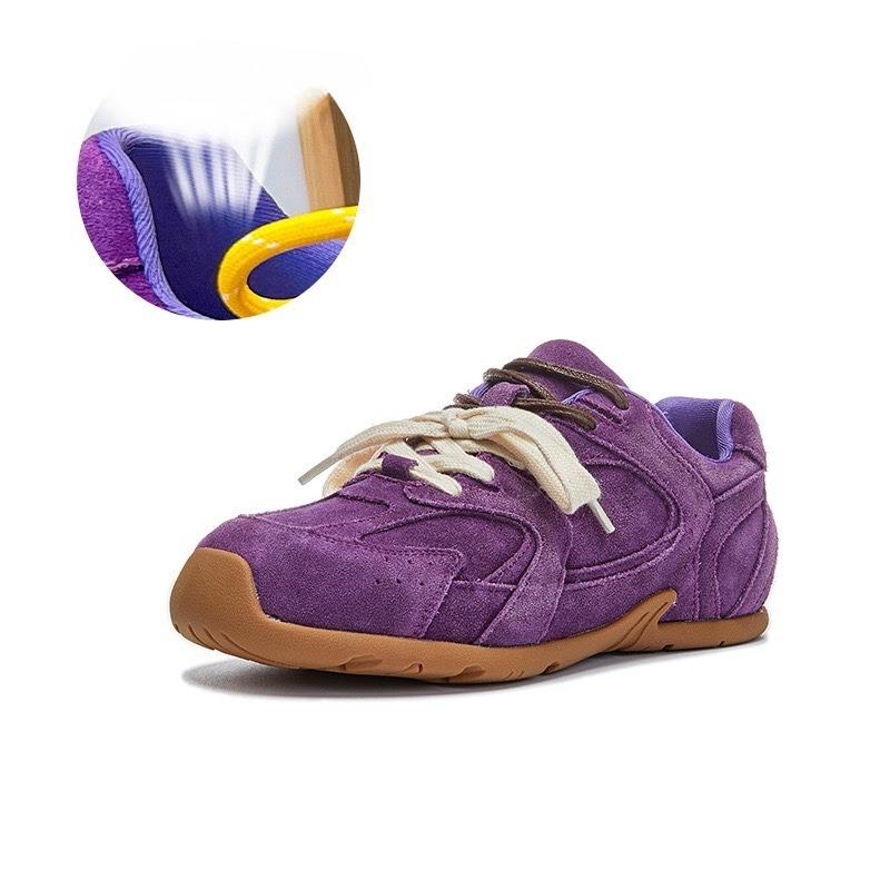 

Жіночі кросівки в стилі ретро, ​​німецькі кросівки, жіночі контрастні кросівки на плоскому ходу, жіночі 40 фіолетовий