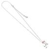 Barbie Sterling Silver Silhouette & Quartz Bead Charm Necklace