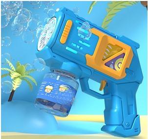 Bubble Machine Popular On The Internet Popular  New Children'S Toys Fully Automatic Handheld Gatling Bubble Gun