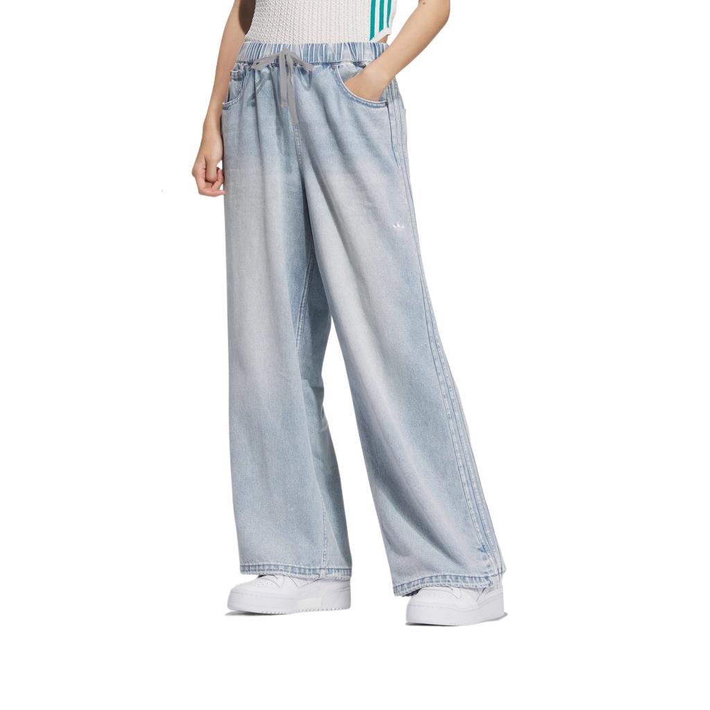 Adidas Originals Classic Sports Series Fashionable Versatile Jeans Women Jeans KC5873