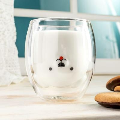 Double Wall Glass Puppy Original Coffee and Tea Mug Dog