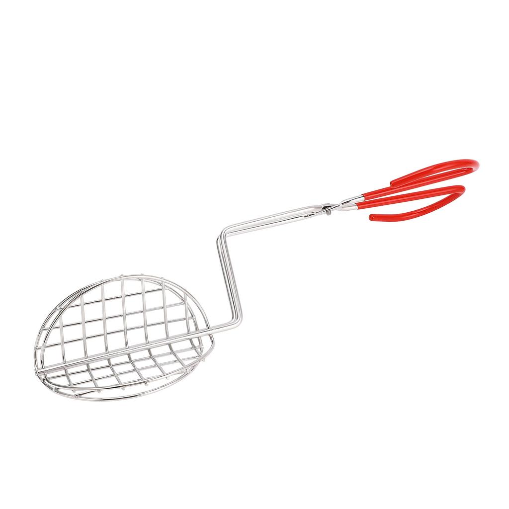Taco Shell Tong Stainless Steel V Shaped Crisp Deep Fryer Kitchen Tool Long Handle Taco Shell Fryer Tong