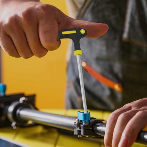 KEWAYO 5-Piece Set of T-Shaped Hex Wrenches with Long Ball Point, Chrome Vanadium Steel, 2.5mm/3mm/4mm/5mm/6mm, for Repairs, Cars, Machinery, and Moto