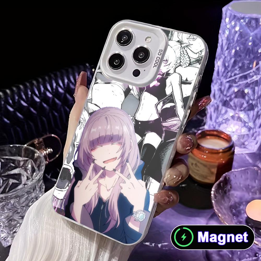 Call Night Nazuna White Translucent MagSafe Mobile Phone Case for iPhone 17 16 15 14 13 12 11 X XR XS Air Pro Max Plus Cover iPhone 15