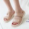 Lady Sandals Women's Velcro Massage Sponge Large Size Slipper Casual Fashion Summer Outdoor Slippers Sports Wedge Lightweight
