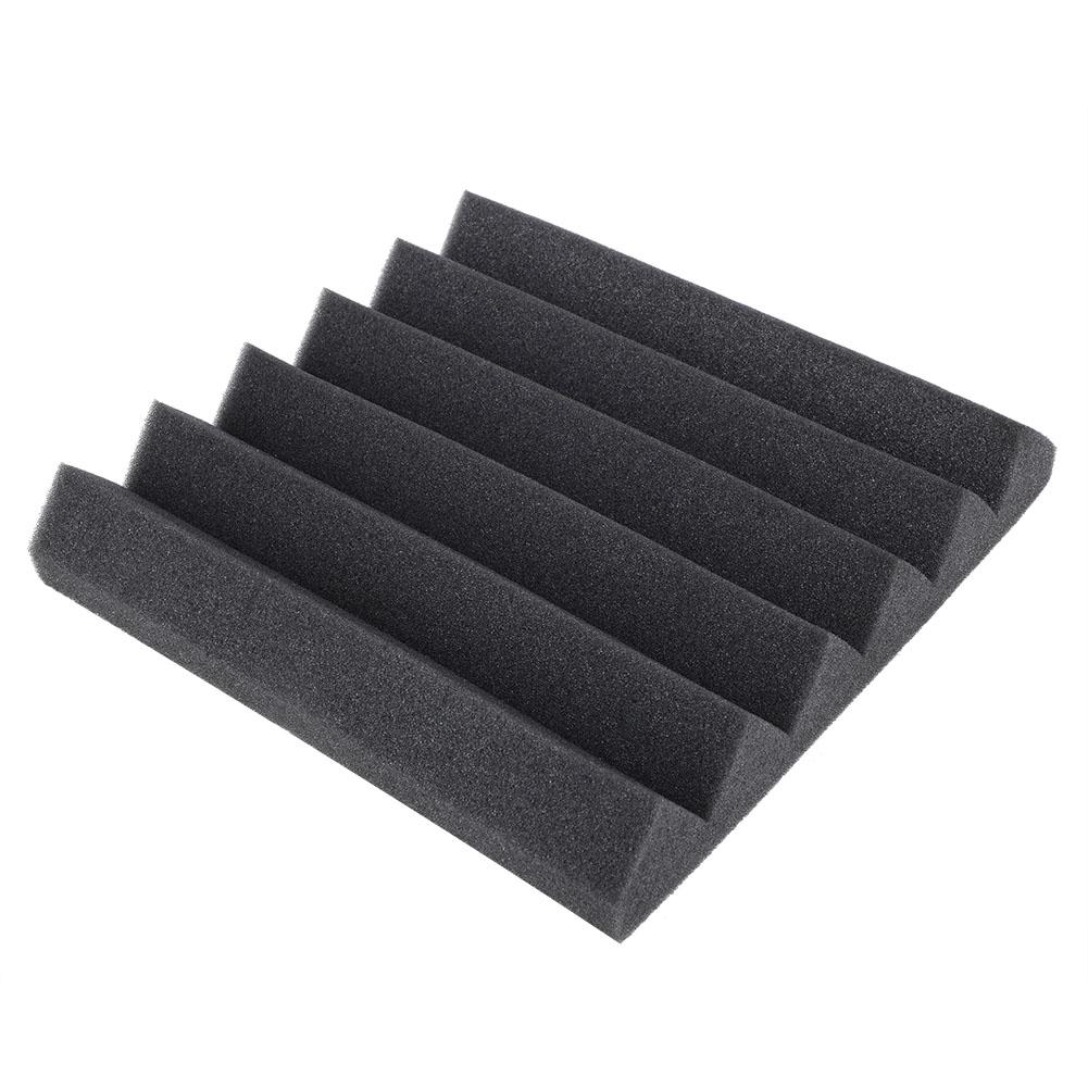 Acoustic Panel Studio Foam Wedge DIY Installation Sound Absorption Wall Panels Black