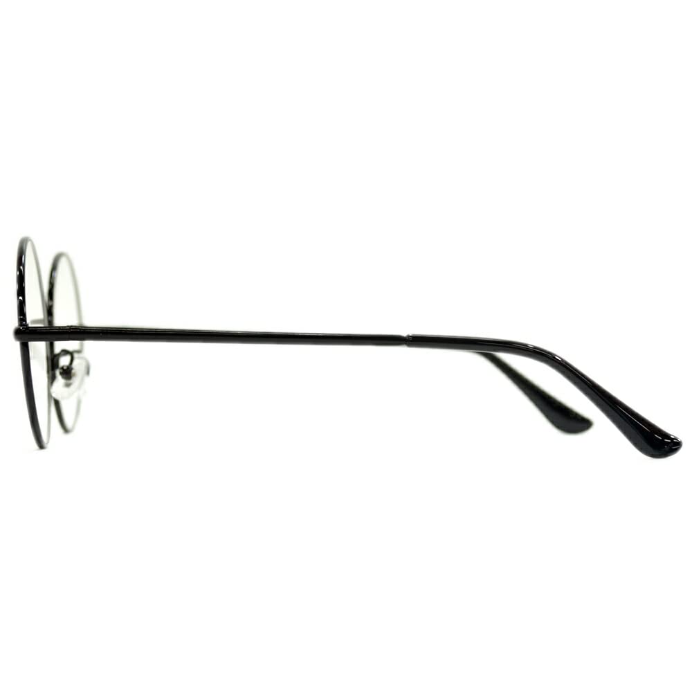 [MERRY PLEASURE] Sunglasses, Fashion Glasses, Men's & Women's, Round, Boston Style, Thin Rim, Metal Frame, Silver, Gold, Black, Brown, Bronze, Clear
