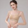 Women Invisible Seamless Soft Support Adjustable Thin Strap Bandeau Push Up Bra