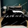 3D Printed Friends Tv Show Style Bedding Set Bedroom Soft Modern Bedspreads Comefortable Duvet Cover Quilt Cover And Pillowcase