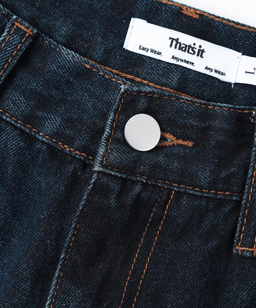 Descheuis Everyday Washed Relaxed Denim Pants Deep Blue (Type A)