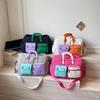 Fashionable Color‑Block Splicing Travel Bag Sports and Fitness Bag Yoga Handbag Suitable for Travel Gym Tourism Weekend Trip and Other Scenes
