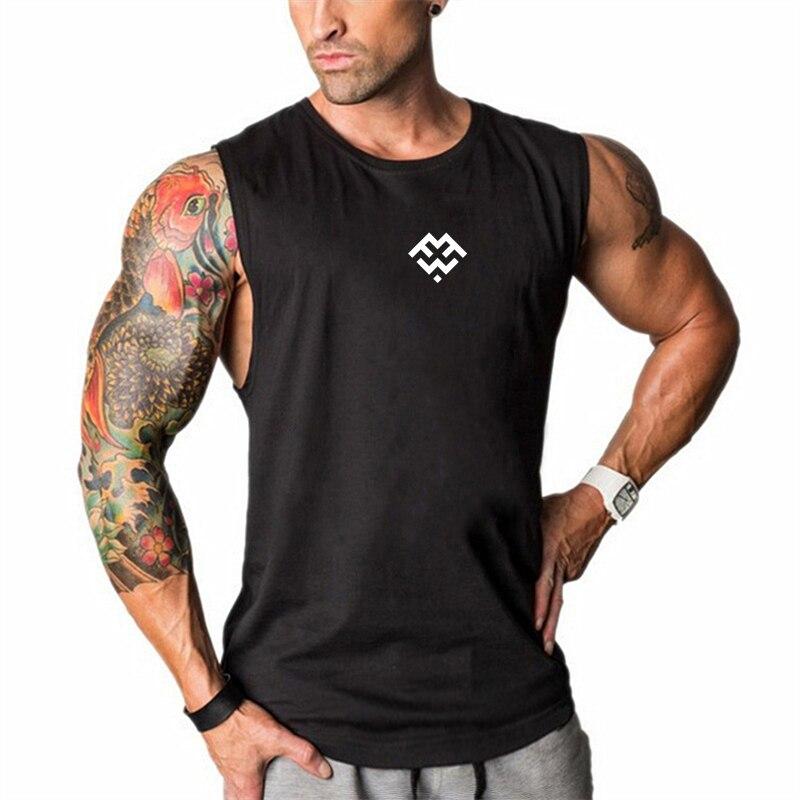 Muscleguys New Youth Fashion Sports Gym Clothes Summer Training Vest Fitness Sleeveless T-Shirt