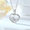 S925 silver heart necklace versatile niche design European and American style love neck chain sterling silver collarbone chain
