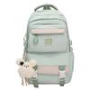 Schoolbag Female Korean Edition Japanese Large Capacity Tide ins Simple Contrast Color Elementary School Students Junior High School Students Travel 