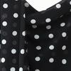 Summer new European and American women's clothing temperament light and familiar polka dot scarf streamer midi suspender dress