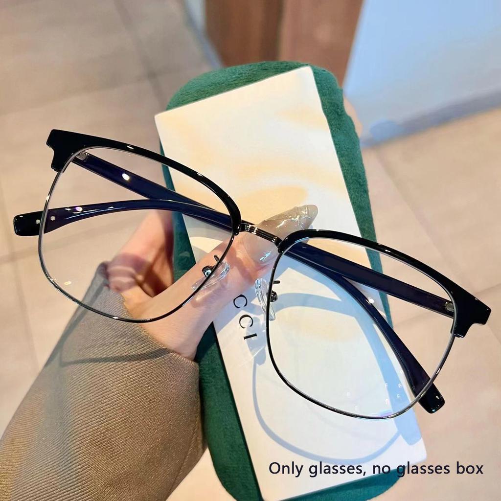 Business Half-frame Glasses Large Frame High-end Feeling Super Light Myopia Can Match The Eye  Myopia  Glasses Frame 20550