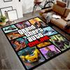 GTA Bedruckter Teppich für Schlafzimmer Wohnzimmer Heimdekoration Teppiche Matte Rutschfeste Matte Teppich für das Bett