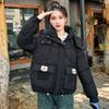Thickened down cotton-padded clothes women's short winter new small fashion loose and thin cotton-padded jacket jacket
