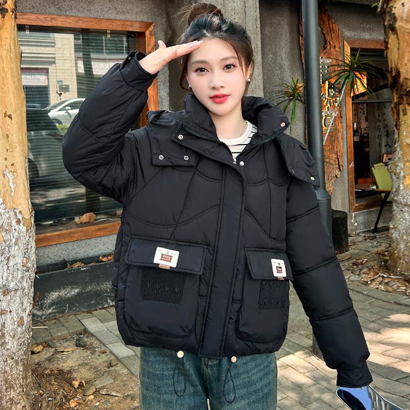 Thickened down cotton-padded clothes women's short winter new small fashion loose and thin cotton-padded jacket jacket