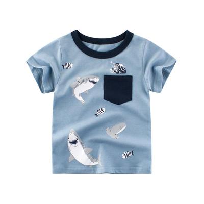 2025 Zomer Koreaans T-shirt met korte mouwen voor kinderen: Jongens Babykleding