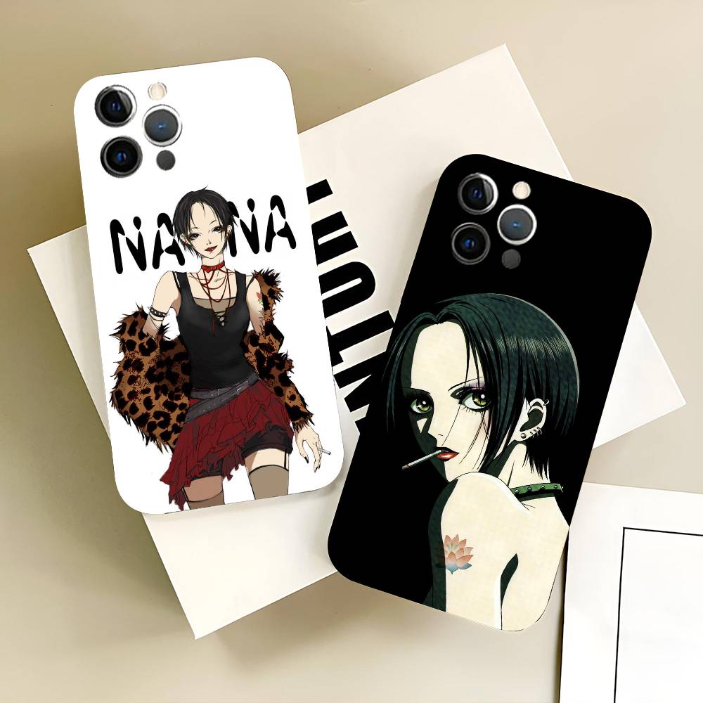 Cool Cartoon Girl O-Oosaki N-Nana Phone Case Silicone Soft For IPhone 17 Air 16 15 14 13 12 11 Plus Pro Max Plus