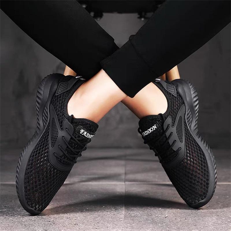 Hohle Fußabdeckung Herrenschuhe weiche Sohle bequem atmungsaktiv lässig einzelne Schuhe neu mit Studenten-Sportschuhen