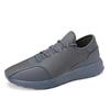 Lightweight outdoor sports casual shoes lace-up solid color simple running shoes low top large size men's shoes C852