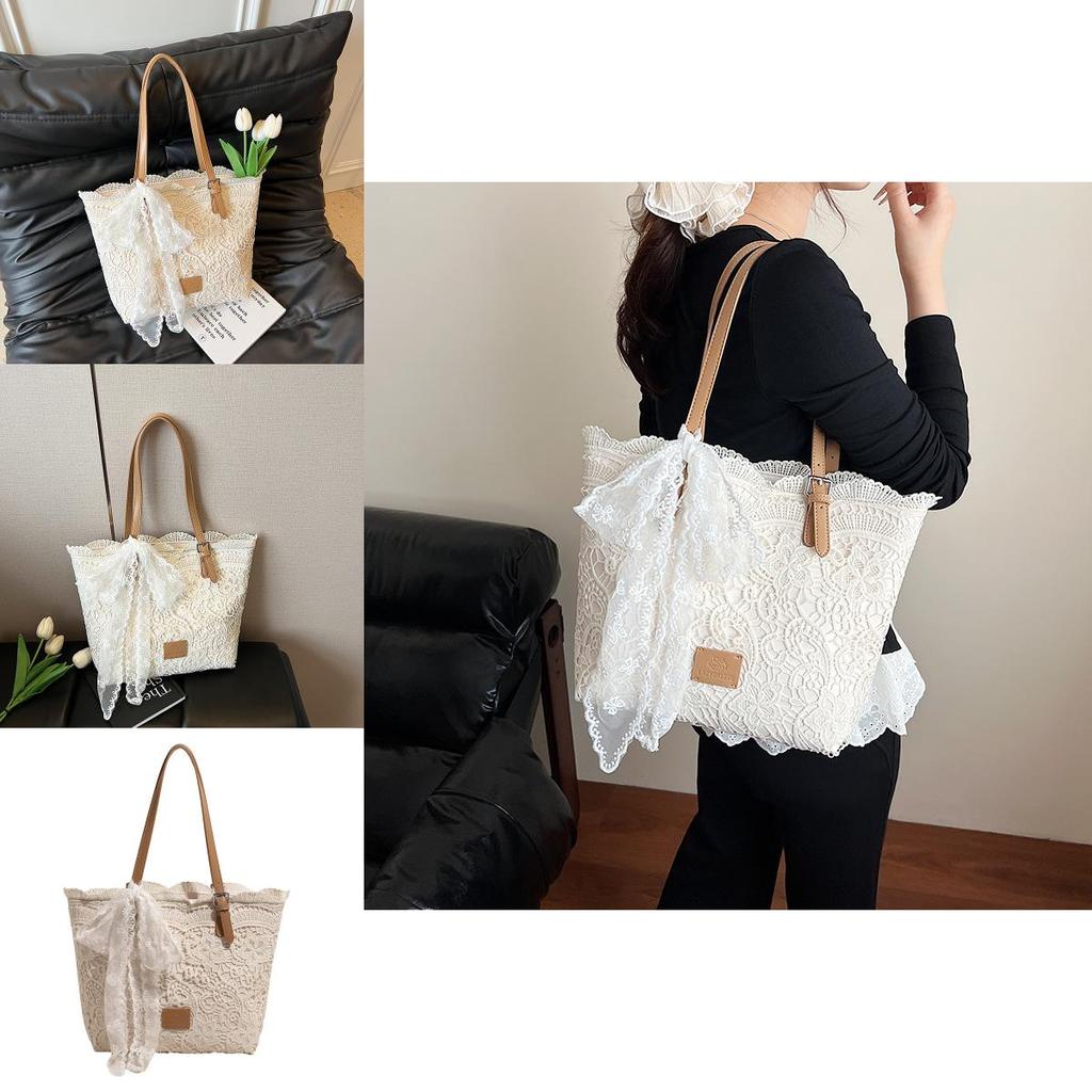 Gentle Lace Pattern Bag For Summer Daily Use With Large Capacity And Stylish Design