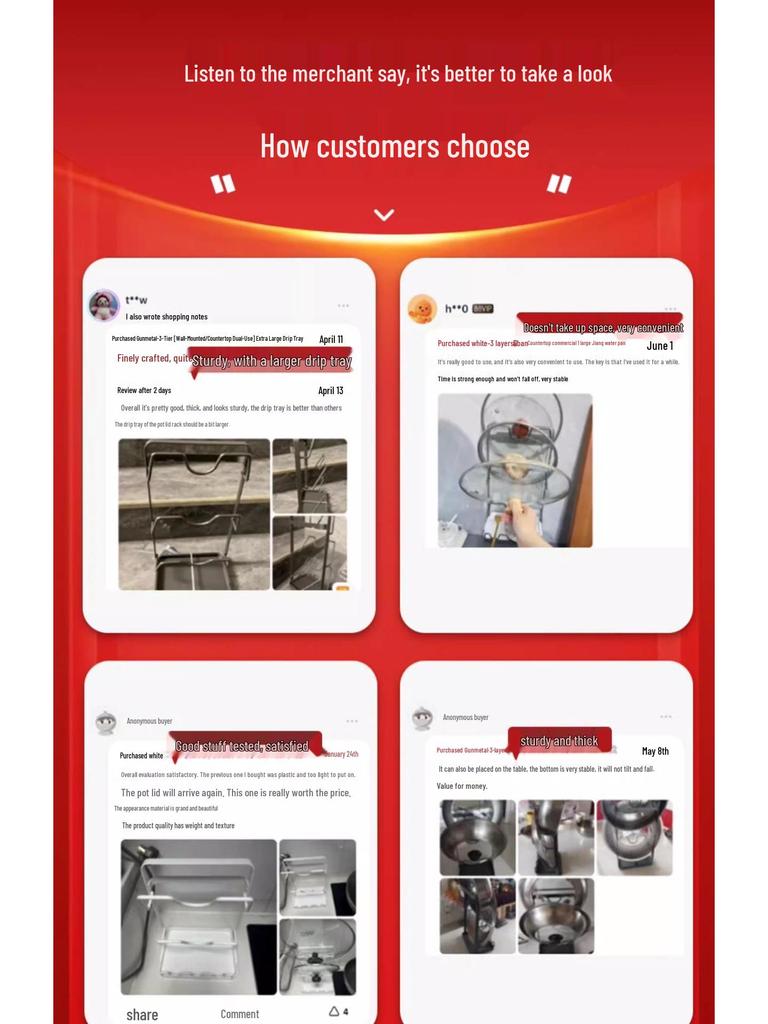 Wall-Mounted Punch-Free Kitchen Rack for Pot Lids and Chopping Boards