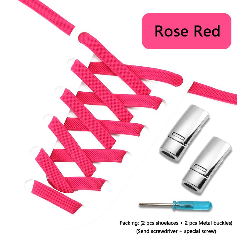 Flats Elastic Laces for Sports Tennis Magnetic Lock Shoelace Without Tying 8mm Thick Men No Tie Shoe Laces Shoes Accessories