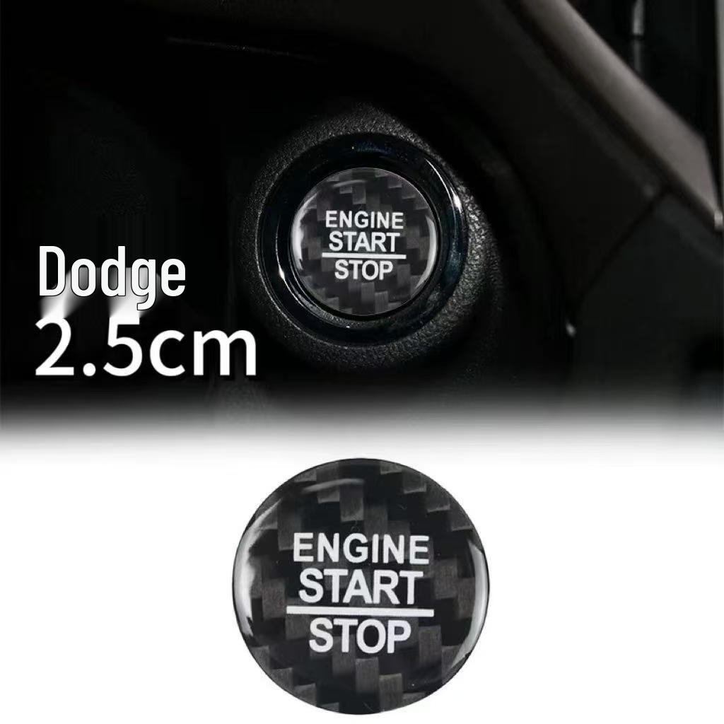 

Декоративная наклейка на кнопку зажигания с запуском одной кнопкой для Dodge Charger/Journey/Challenger/Ram 1500