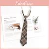 Kids Necktie With Vintage Stripes In Brown For School And Birthday Gift