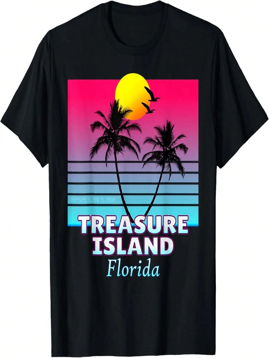 Treasure Island Florida Retro Tshirt T-Shirt S разноцветный