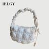 All-Match One-Shoulder Underarm Korean Version Down Padded Jacket Bag Casual Cross-Body Folded Cloud Bag