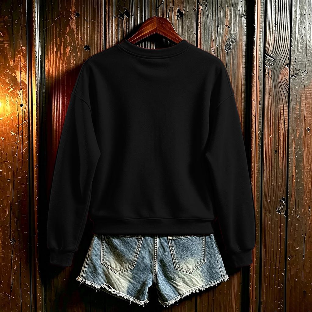 Women's Halloween Pullover Sweatshirt Casual Printed Long Sleeve Top